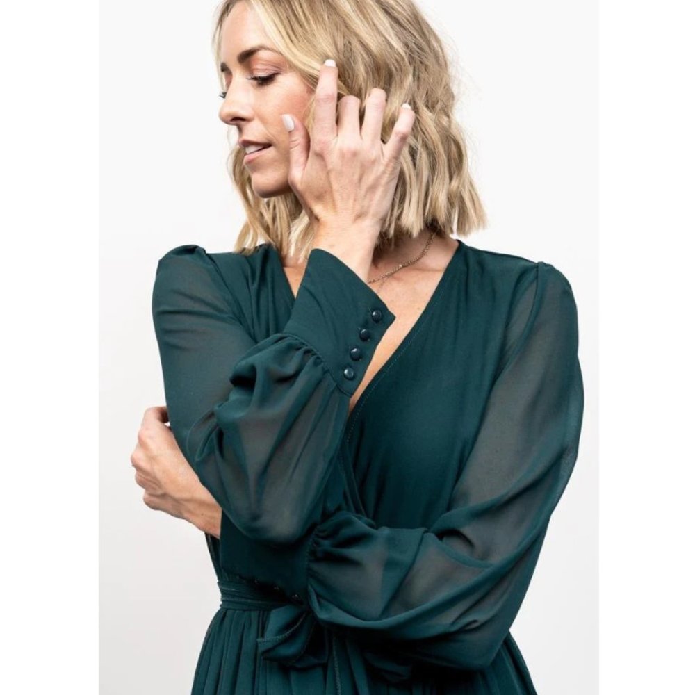 Baltic Born Regal Green Maxi Dress NWOT - Picture 4 of 11